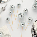 Silver Disco Ball Cake Decorations – Pack of 8 Cake Decorating Supplies Silver Disco Ball Cake Decorations – Pack of 8