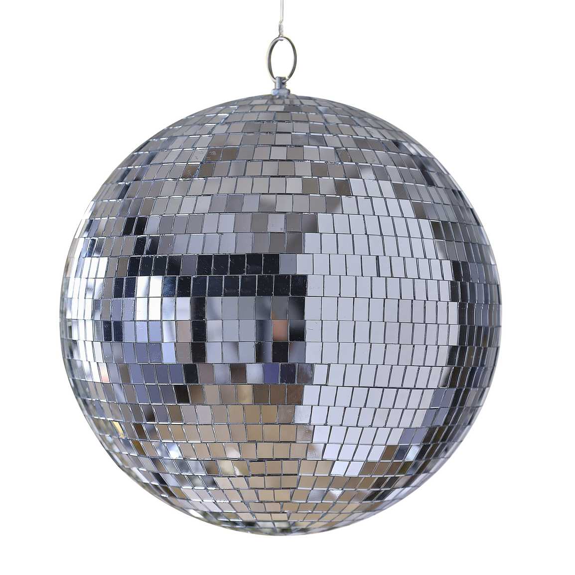 Hanging Decoration Silver Disco Mirrorball Hanging Decoration - Large