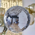 Hanging Decoration Silver Disco Mirrorball Hanging Decoration - Large