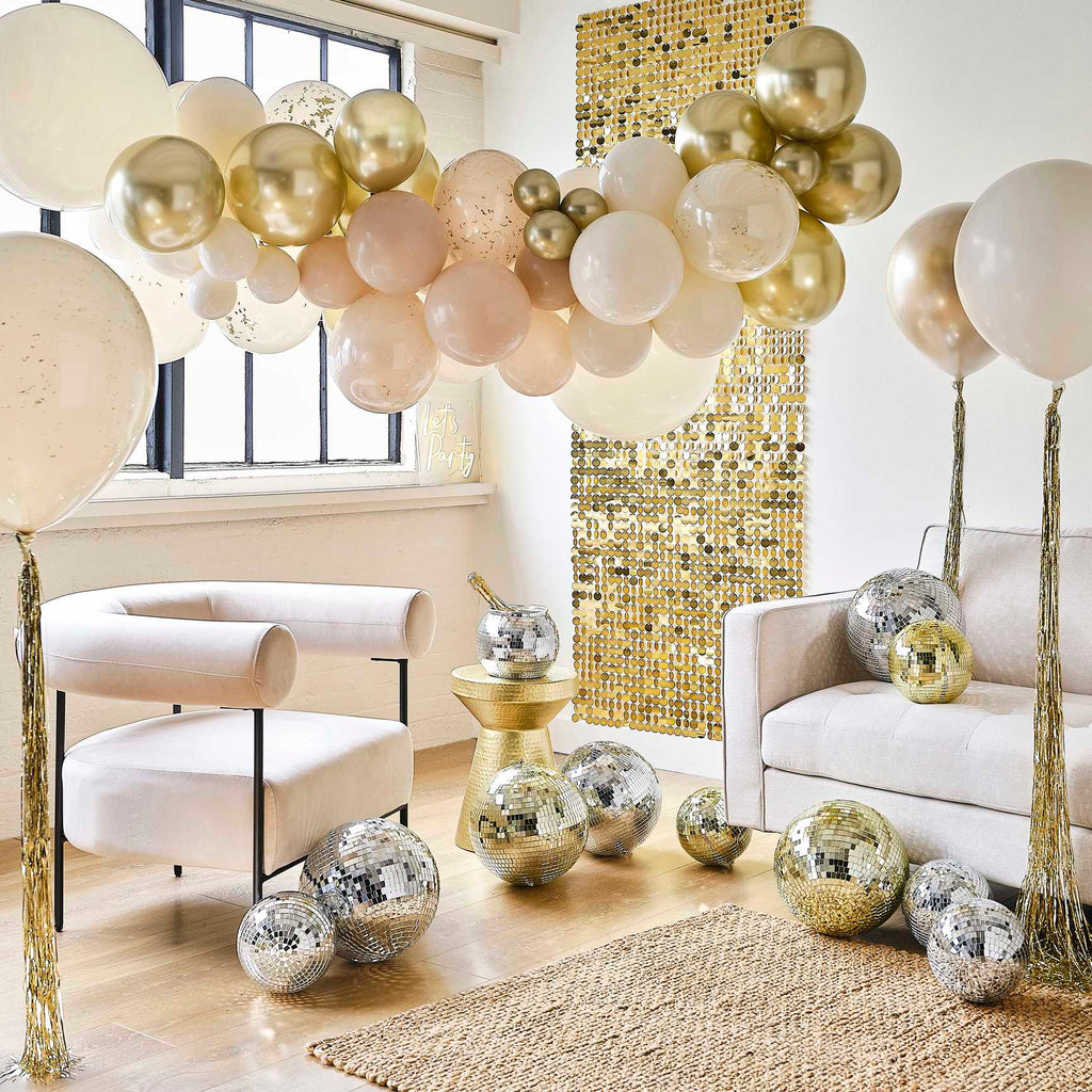 Hanging Decoration Silver Disco Mirrorball Hanging Decoration - Large