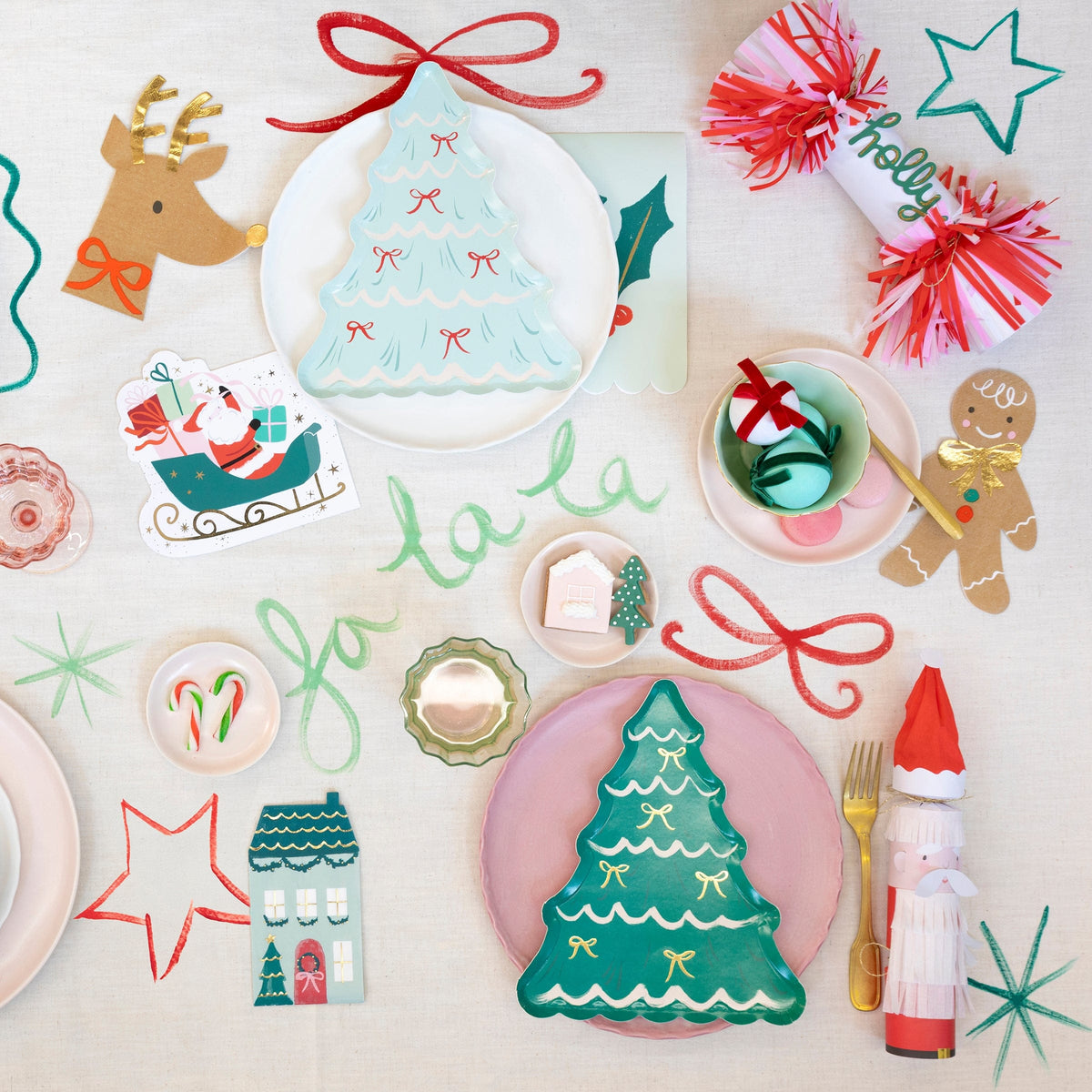 Sleigh Christmas Party Napkins x 16 | Meri Meri Christmas Table party napkins Sleigh Christmas Party Napkins x 16