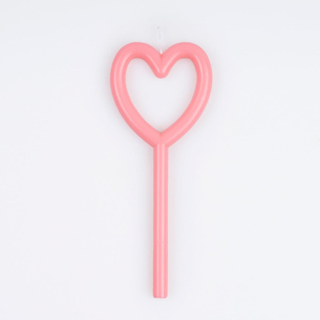 Slim Heart Party Candle | Meri Meri Birthday Candles Slim Heart Party Candle