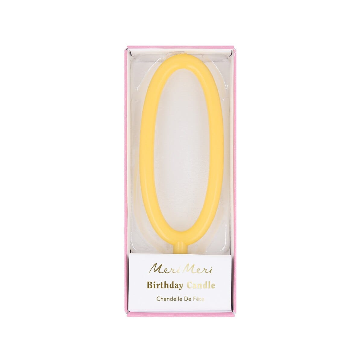 Slim Number 0 Cake Candle | Meri Meri Number Candles Birthday Candles Slim Number 0 Cake Candle