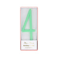 Slim Number 4 Cake Candle | Meri Meri Number Candles Birthday Candles Slim Number 4 Cake Candle