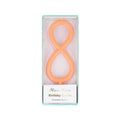 Slim Number 8 Cake Candle | Meri Meri Number Candles Birthday Candles Slim Number 8 Cake Candle