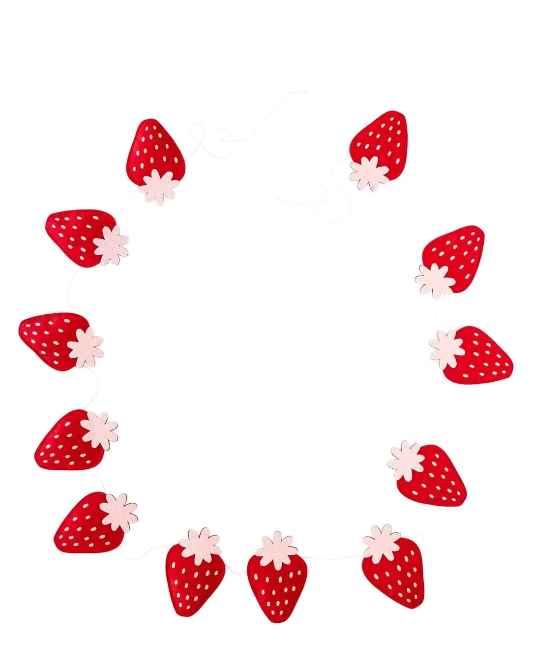 Strawberry Felt Party Banner - My Mind's Eye Banners Strawberry Felt Party Banner
