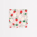 Strawberry Pattern Small Party Napkins x 16 | Meri Meri party napkins Strawberry Pattern Small Party Napkins x 16