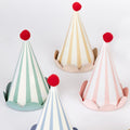 Stripe Pastel Party Hats x 8 - Meri Meri Party Hats Party Hats Stripe Pastel Party Hats x 8