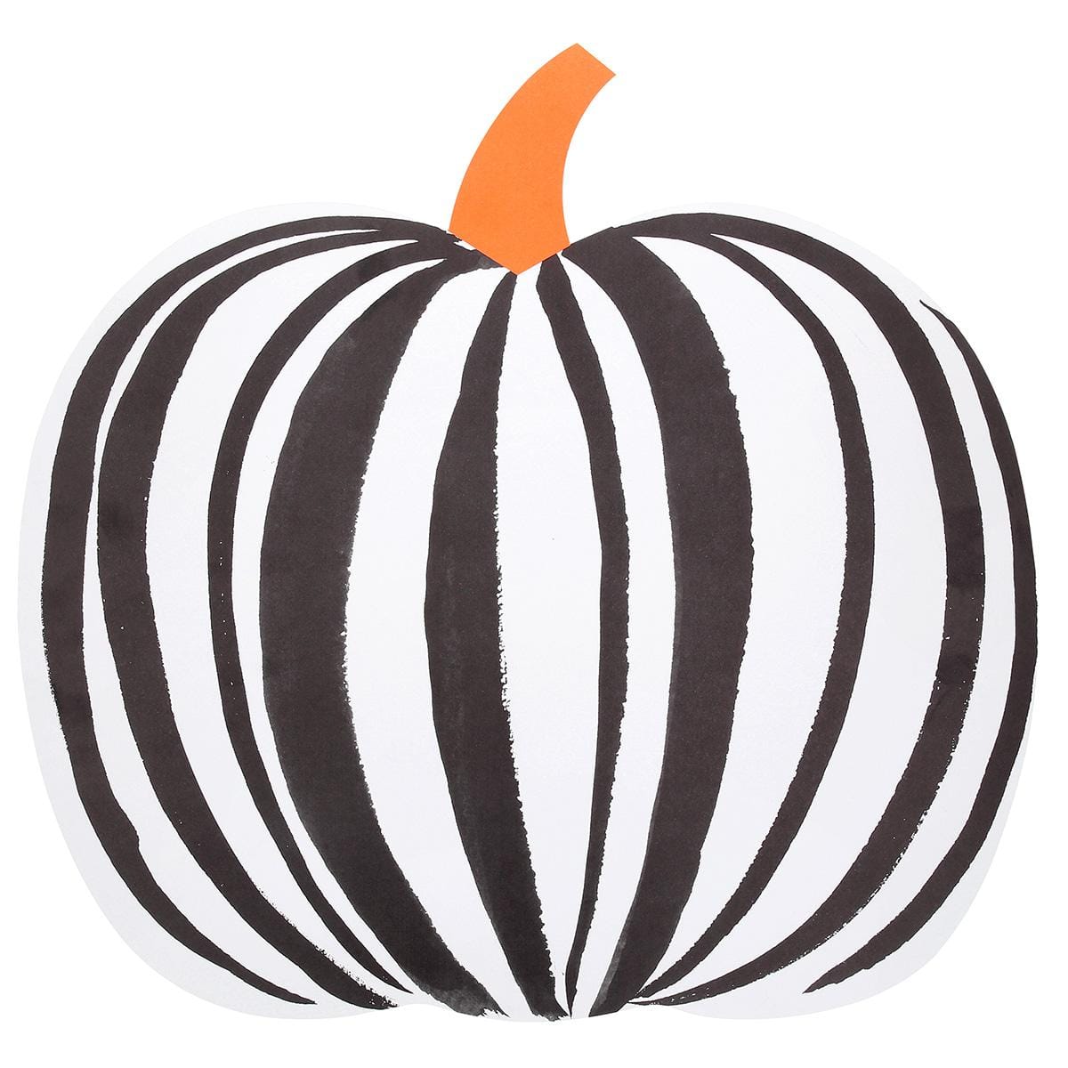 Stripe Pumpkin Paper Party Placemats x 12 | Meri Meri Halloween Table Placemats Stripe Pumpkin Paper Party Placemats x 12