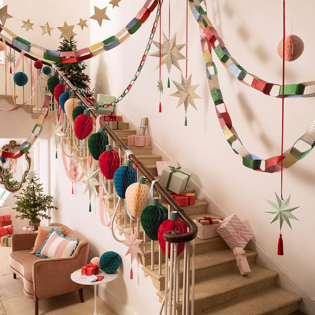 Stripe Star Decorations x 3 | Meri Meri | Little Big Party Party Decorations Stripe Star Decorations x 3