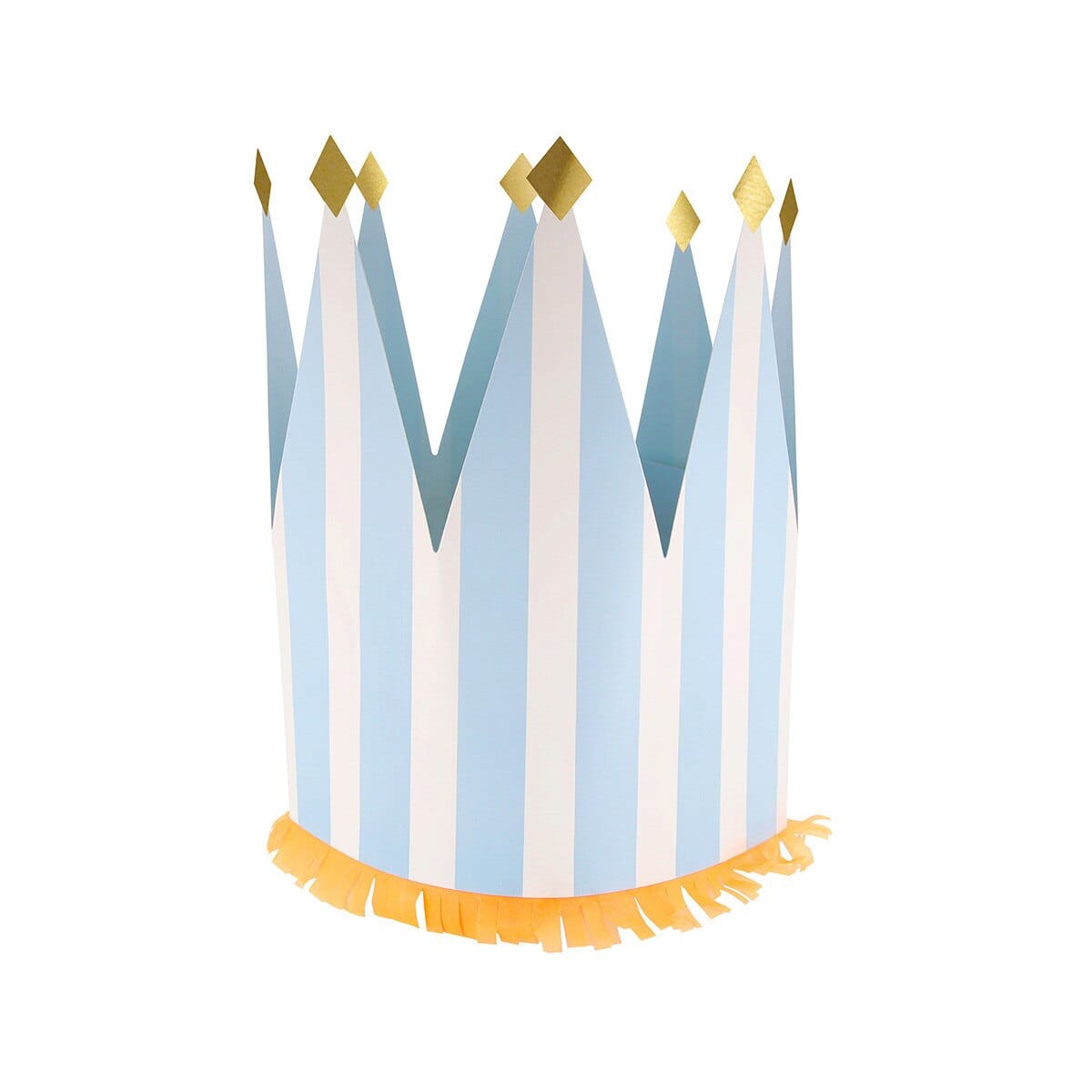 Striped Party Crowns - Pack of 8 Party Hats Striped Party Crowns - Pack of 8