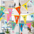 Talking Tables Party - Happy Birthday Fabric Bunting 3m Bunting Happy Birthday Fabric Bunting, 3m
