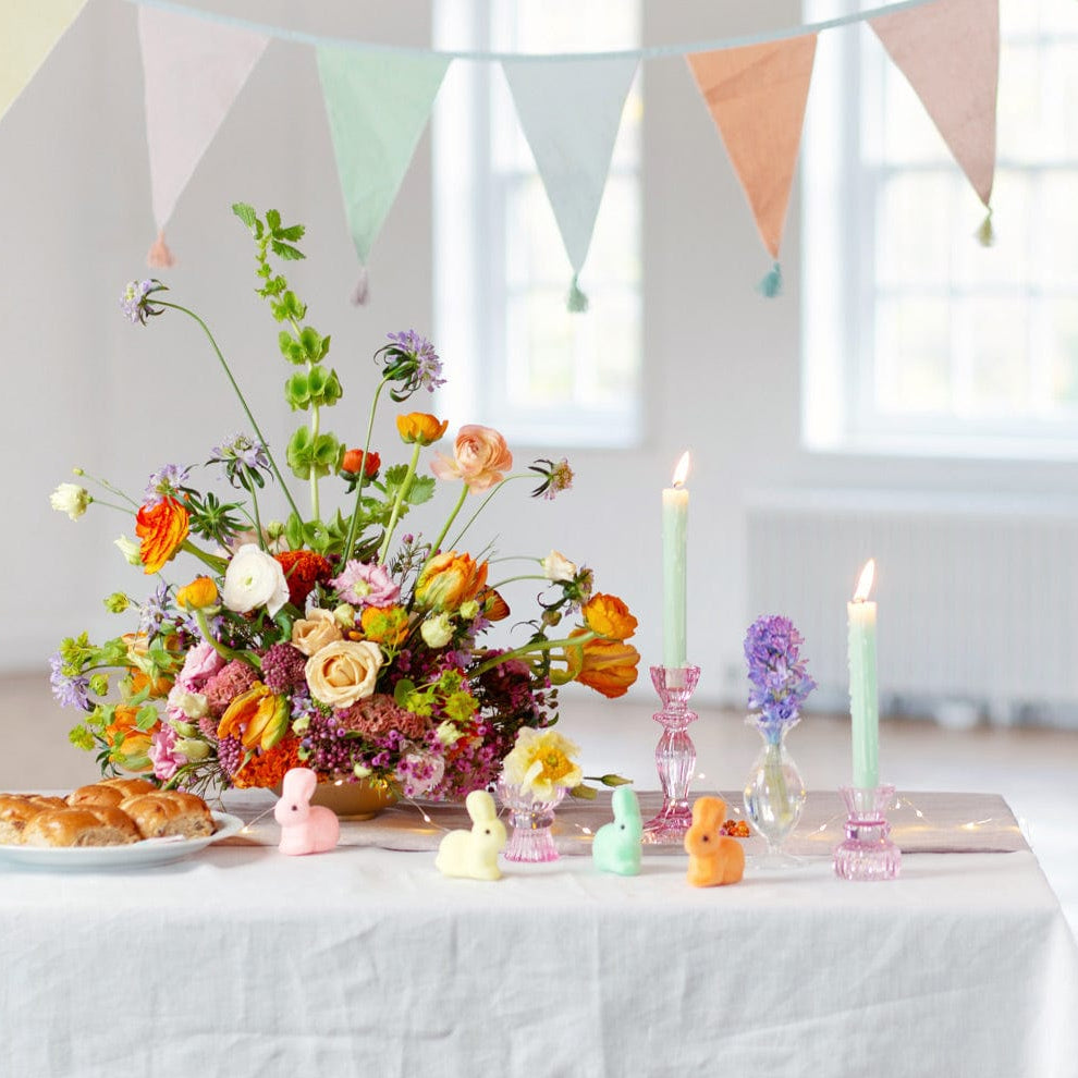 Talking Tables Party - Pastel Cotton Fabric Bunting, 3m - Pastel Party Decorations Bunting Pastel Cotton Fabric Bunting, 3m