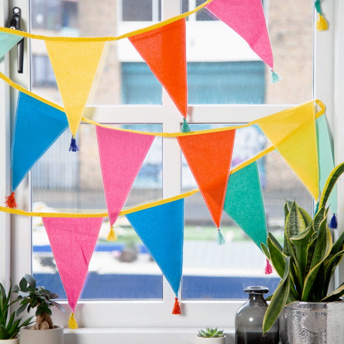 Talking Tables Party - Rainbow Fabric Bunting, 3m Bunting Rainbow Fabric Bunting, 3m