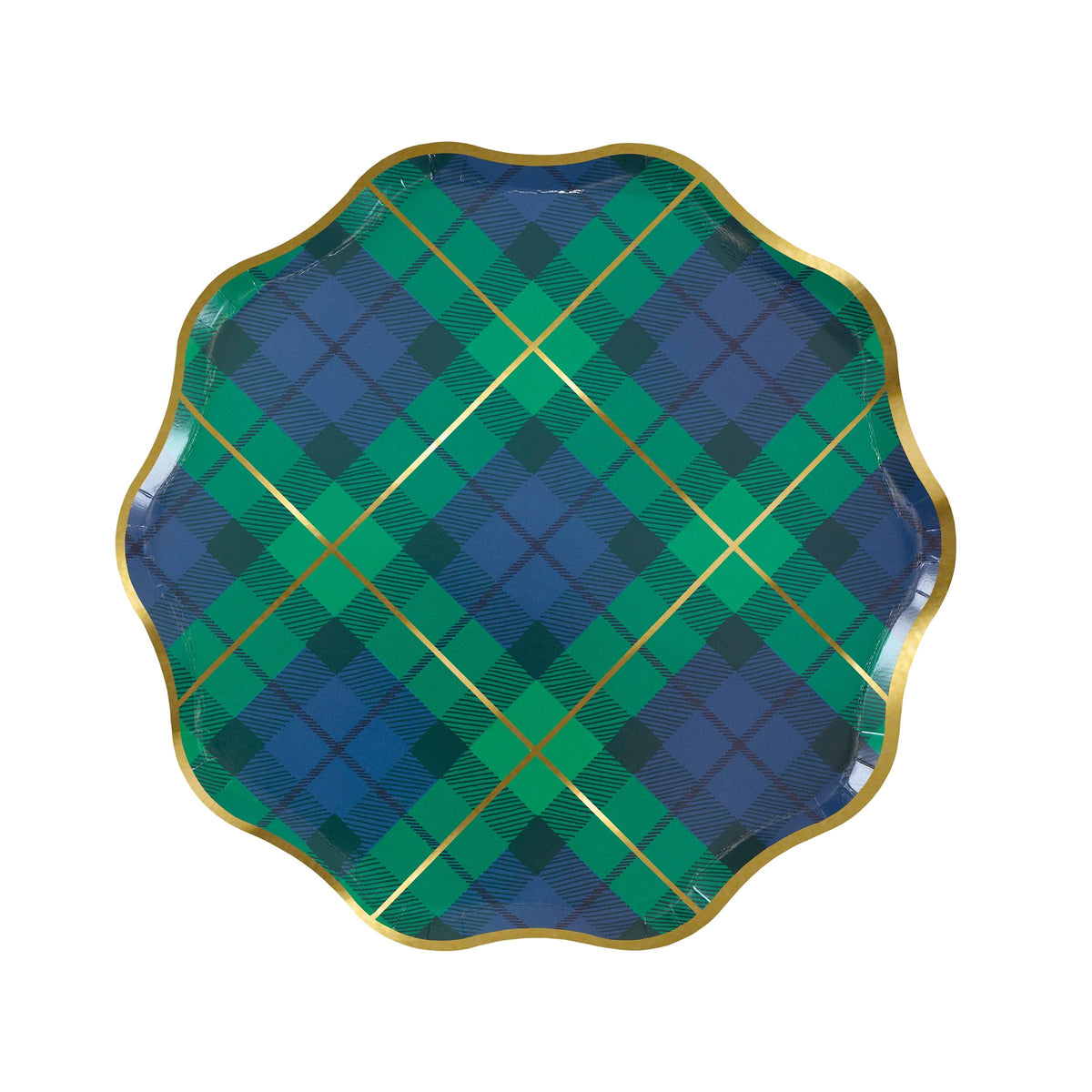 Tartan Mix Small Christmas Party Plates x 8 | Meri Meri Christmas Tartan party plates Tartan Mix Small Christmas Party Plates x 8