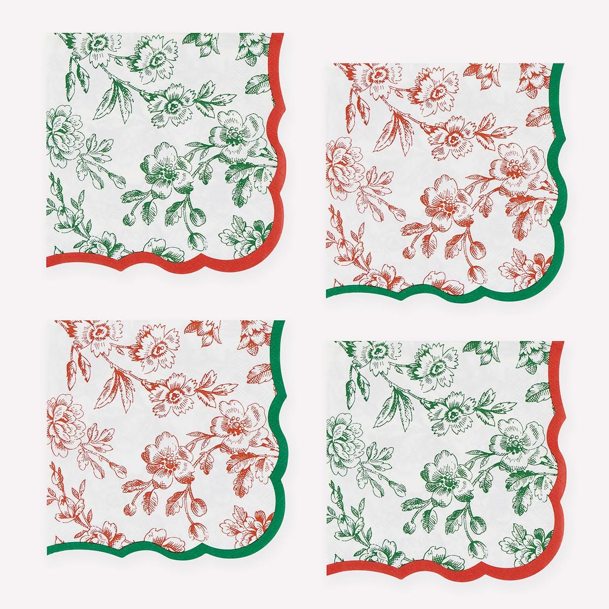 Toile De Jouy Small Party Napkins x 16 party napkins Toile De Jouy Small Party Napkins x 16