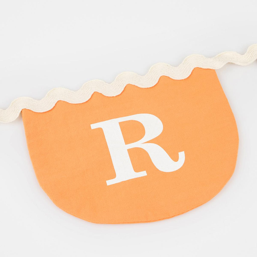 Trick Or Treat Fabric Party Garland | Meri Meri Halloween Decorations Bunting Trick Or Treat Fabric Party Garland