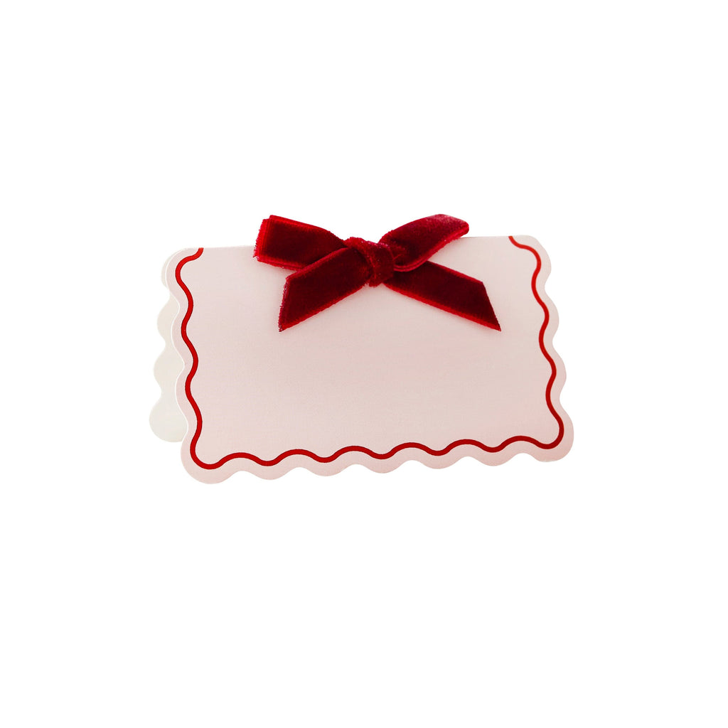 Velvet Bow Place Cards x 8 place cards Velvet Bow Place Cards x 8