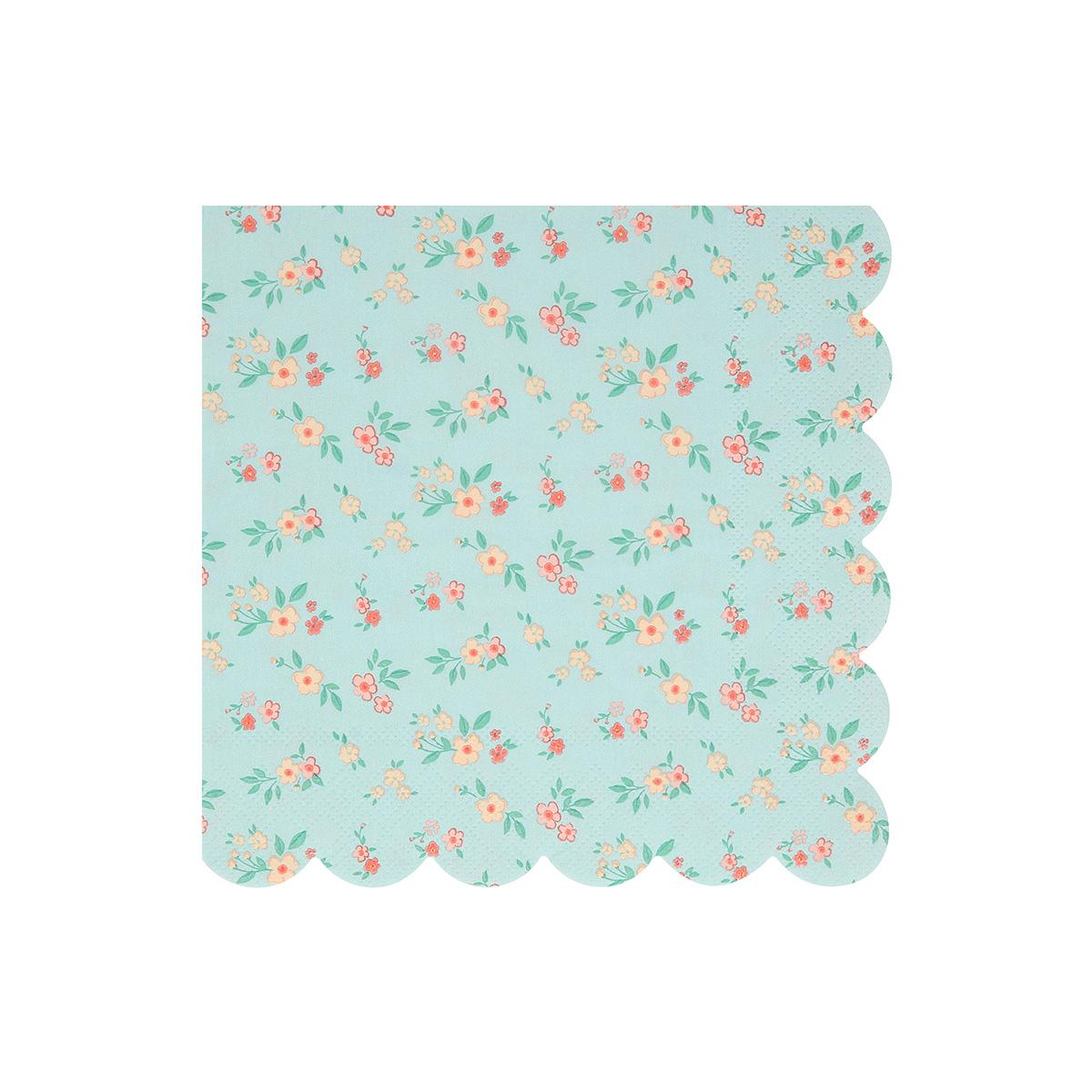 Vintage Ditsy Large Party Napkins x 16 | Meri Meri party napkins Vintage Ditsy Large Party Napkins x 16