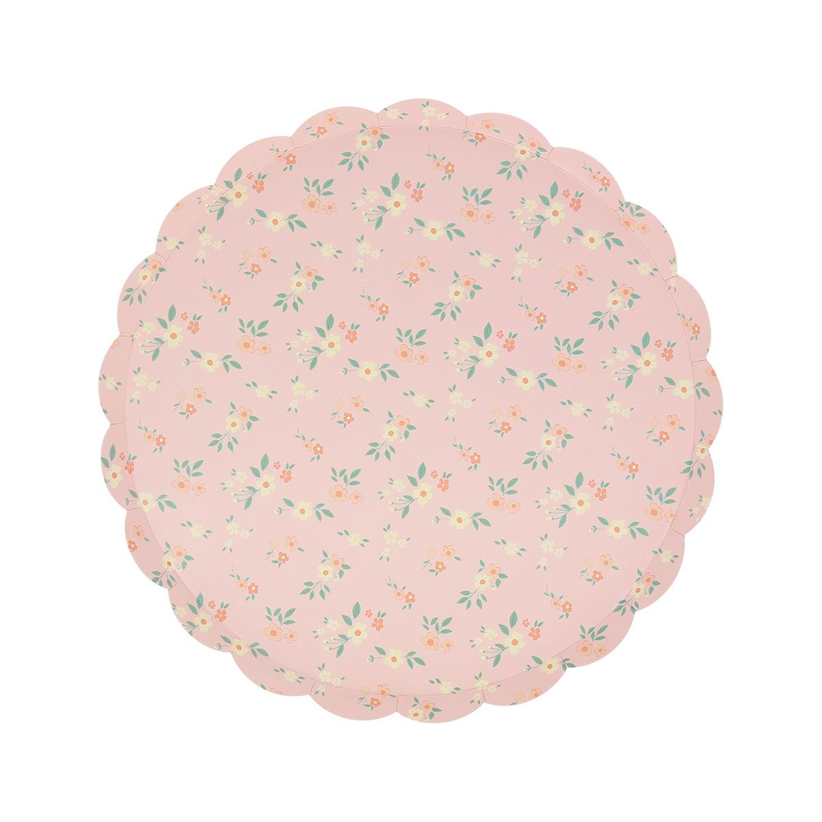 Vintage Ditsy Side Party Plates x 8 | Meri Meri party plates Vintage Ditsy Side Party Plates x 8