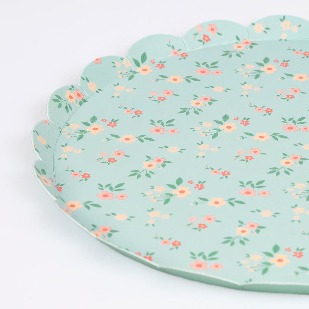 Vintage Ditsy Side Party Plates x 8 | Meri Meri party plates Vintage Ditsy Side Party Plates x 8