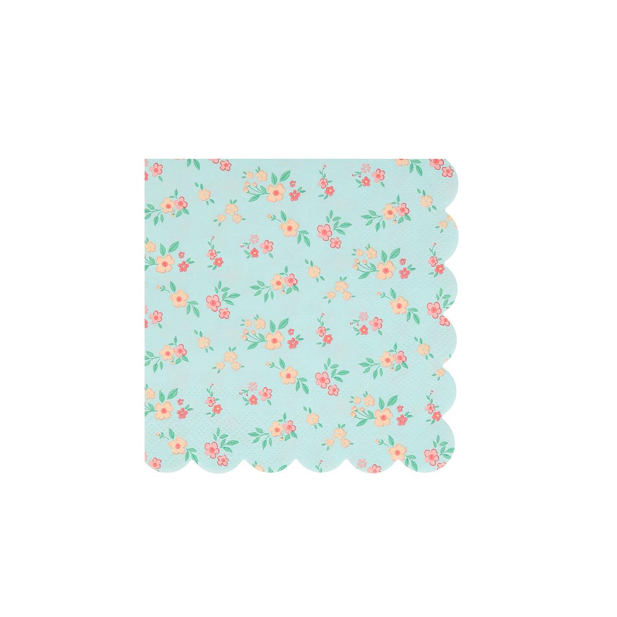 Vintage Ditsy Small Party Napkins x 16 | Meri Meri party napkins Vintage Ditsy Small Party Napkins x 16