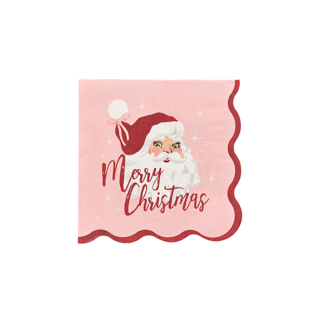 Vintage Santa Paper Napkins - Pack of 16 Paper Napkins Vintage Santa Paper Napkins - Pack of 16