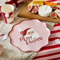 Vintage Santa Paper Plates - Pack of 8 Disposable Plates Vintage Santa Paper Plates - Pack of 8