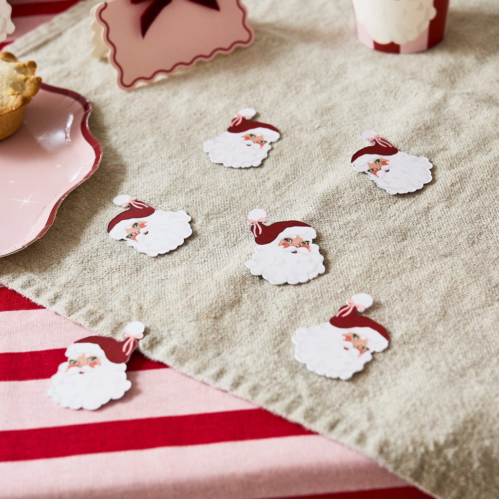 Vintage Santa Table Scatter Confetti christmas decorations Vintage Santa Table Scatter Confetti