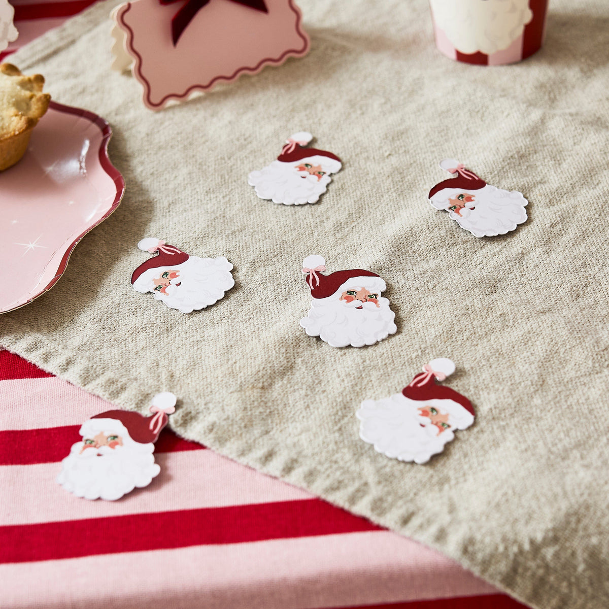 Vintage Santa Table Scatter Confetti christmas decorations Vintage Santa Table Scatter Confetti