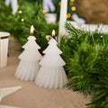 White Christmas Tree Candles x 2 | Hootyballoo Christmas Candles Candle White Christmas Tree Candles x 2
