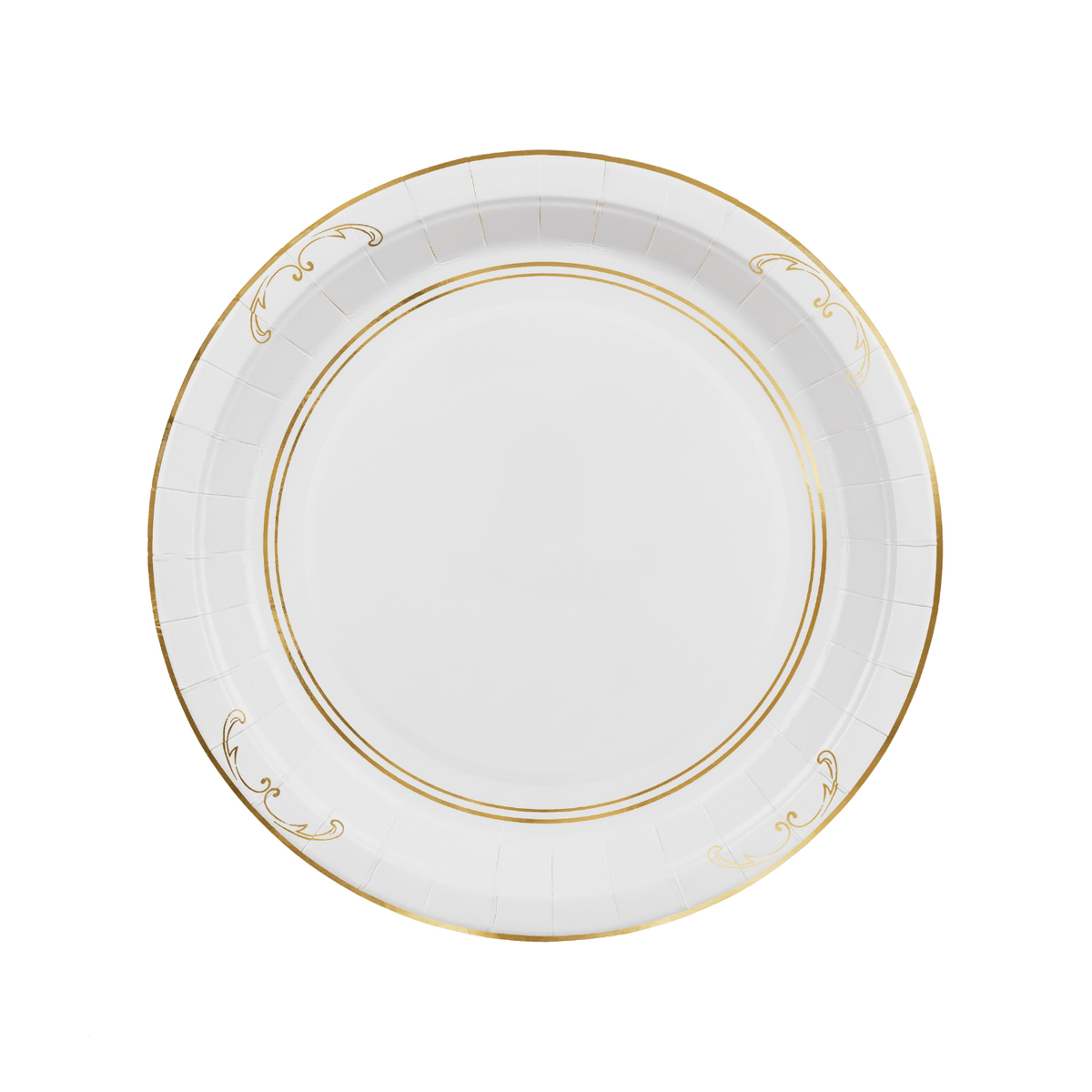 White Lace Style Large Paper Plates x 6 - Lace Tablescapes Disposable Plates White Lace Style Large Paper Plates x 6