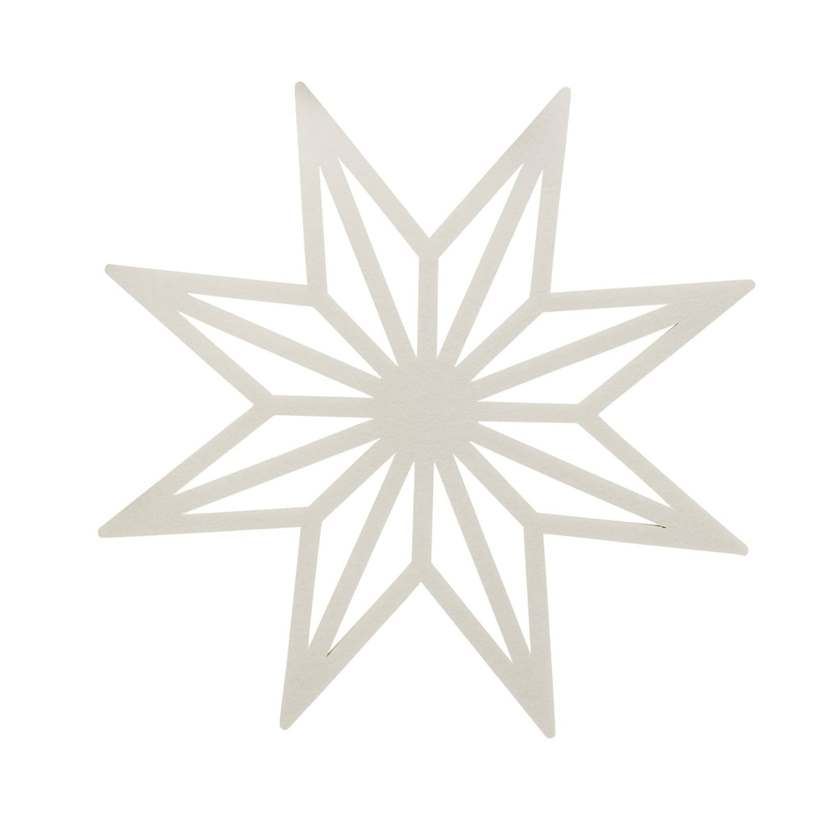 White Star Felt Placemats x 4 | Hootyballoo Christmas Tableware Tableware White Star Felt Placemats x 4