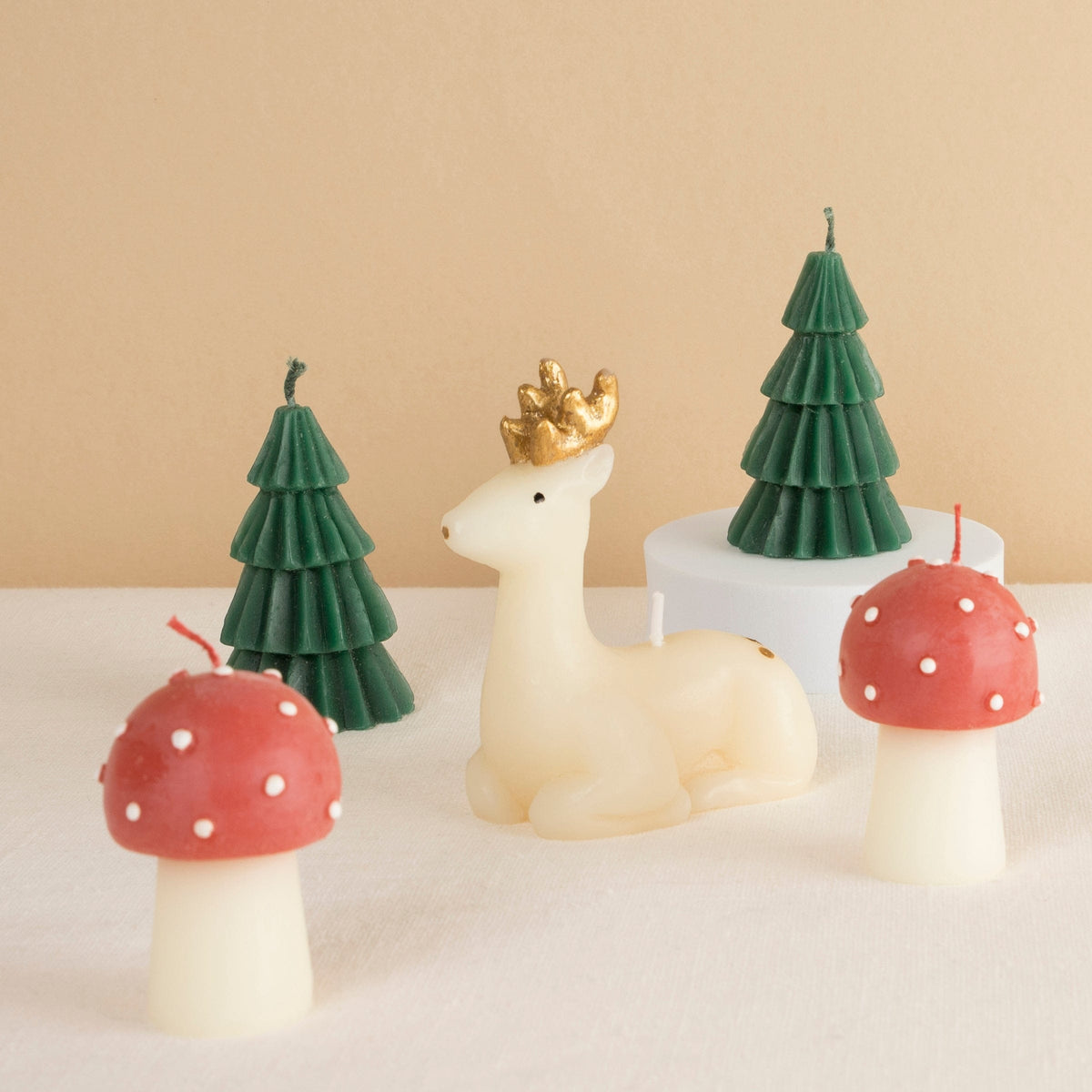 Winter Woodland Christmas Candles x 5 | Meri Meri Christmas Candles Candle Winter Woodland Christmas Candles x 5