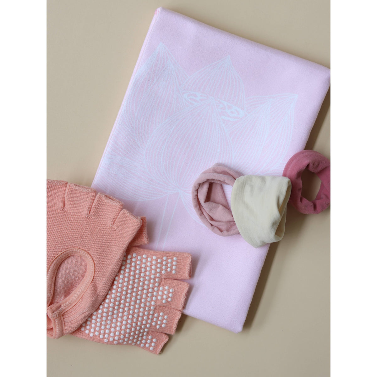 Yoga Towel & Grip Socks Gift Box Set